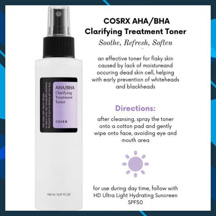 [Hàng Auth]Nước Hoa Hồng BHA/AHA Cosrx Clarifying Treatment Toner 150 ml White Store