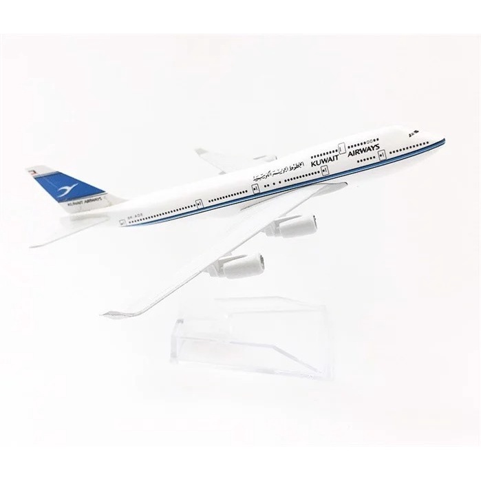 Mô hình máy bay bằng kim loại Boeing B747 B737 B787 B777 16cm MB16 có đế trưng bày