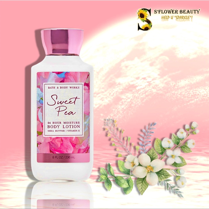 SWEET PEA | Bộ Sản Phẩm Gel Tắm -  Dưỡng Thể - Xịt Thơm Nước Hoa Toàn Thân Bath &amp; Body Works Body Care