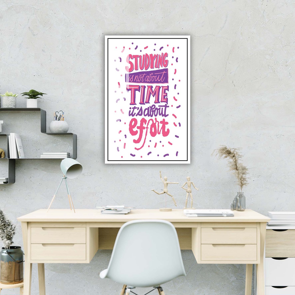 Tranh canvas treo tường tạo động lực tiếng anh trang trí văn phòng 2- 30 x 45 cm