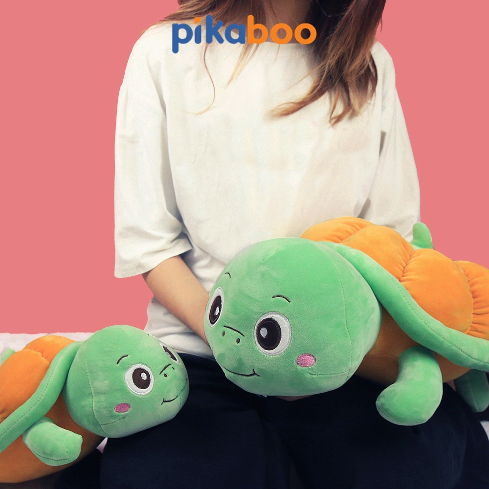 Gấu bông rùa bí ngô cute size 35,50cm cao cấp Pikaboo mềm mịn dễ thương cho bé