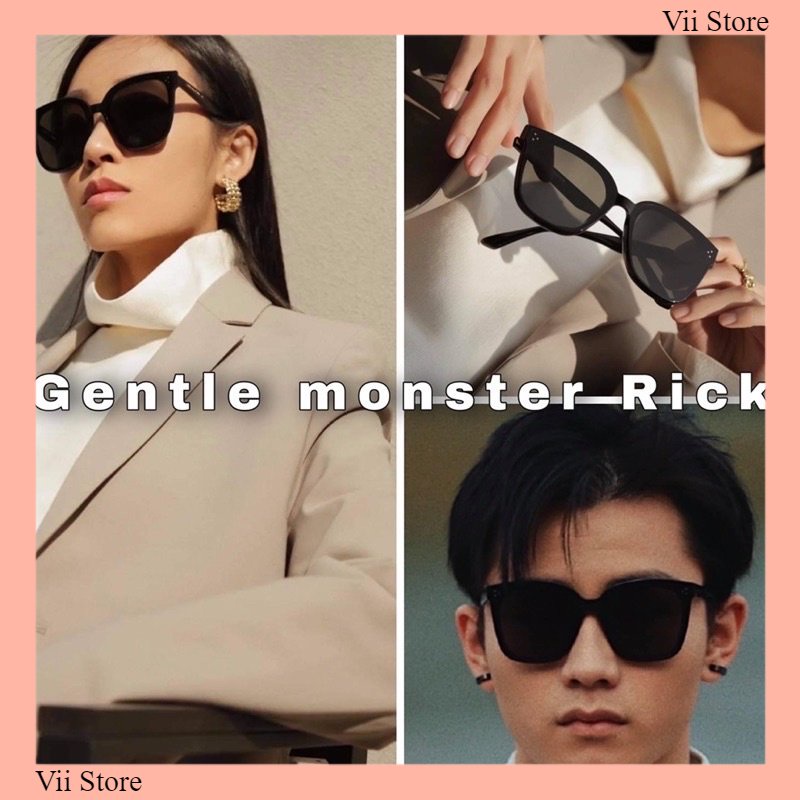 ⚡Kèm box⚡G.M R.i.c.k- Kính mát chuẩn UV400, Kính râm vuông nam nữ cao cấp gọng dẻo - Vii Eyewear