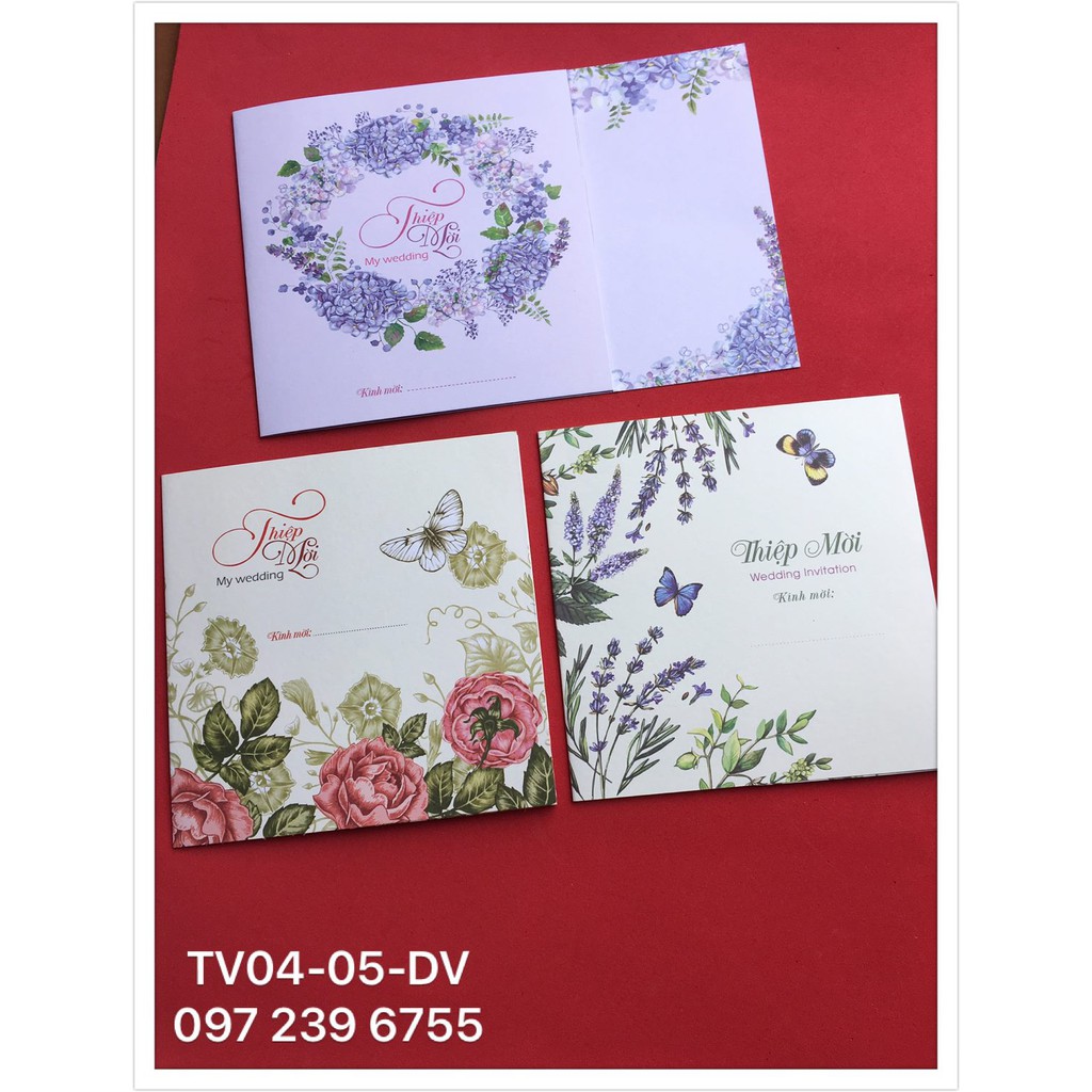 thiệp cưới combo