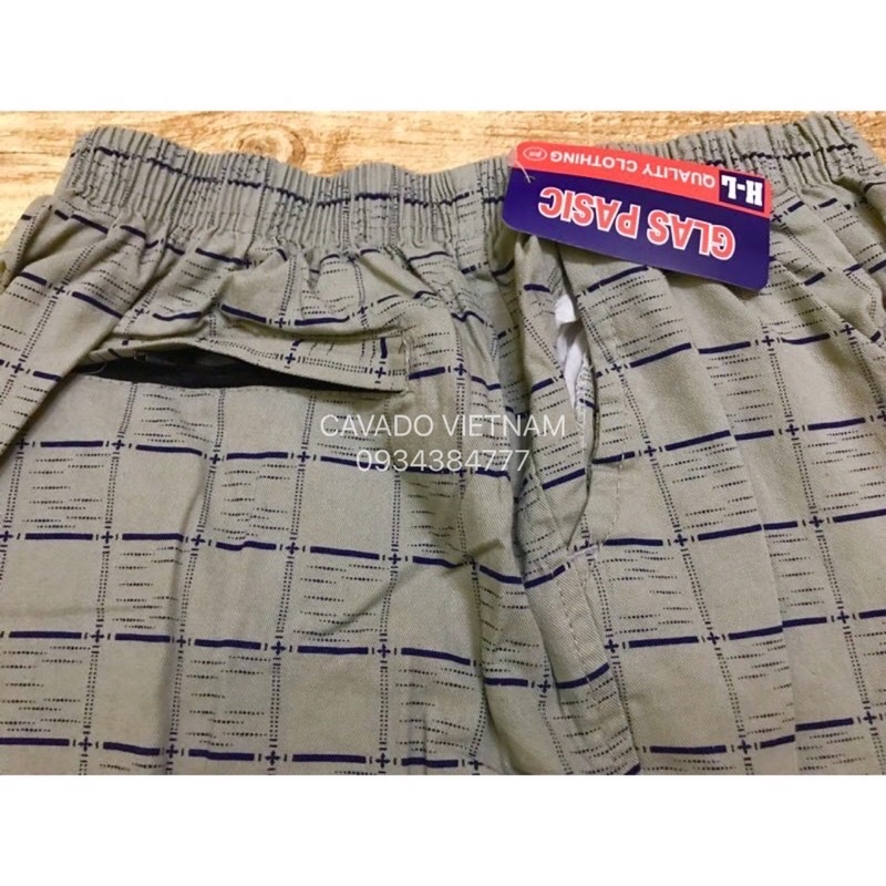 Quần đùi nam cotton mặc nhà thoáng mát