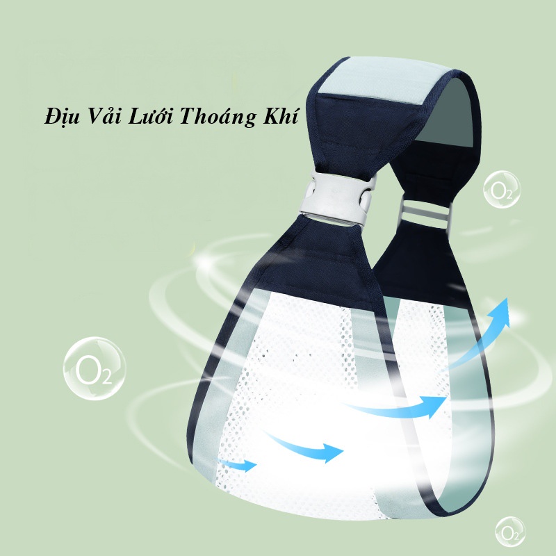 Địu Em Bé, Địu Vải Cho Bé Sơ Sinh Từ 0-36 Tháng Nhỏ Gọn, Thoáng Khí, Nhiều Tư Thế DD307
