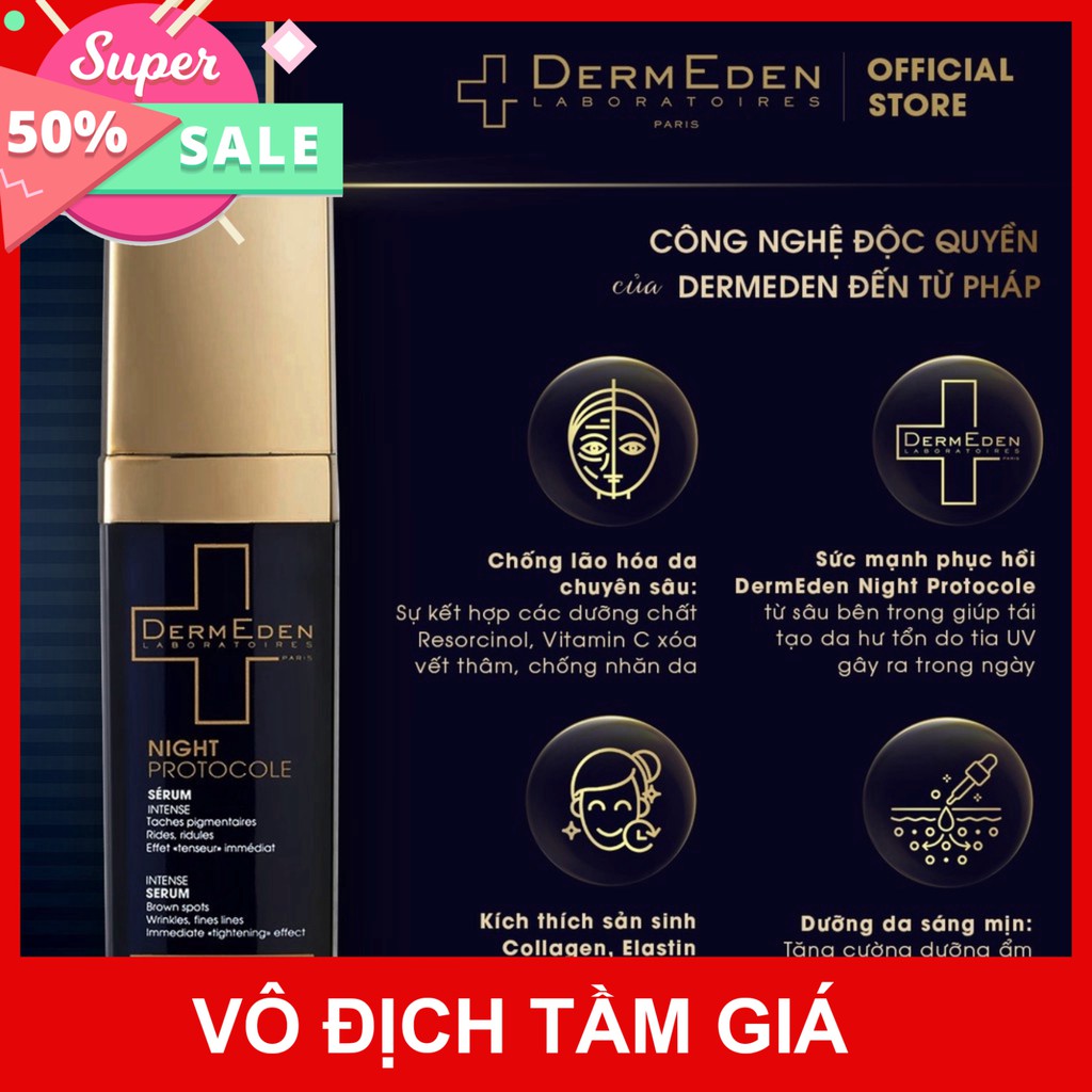 [CHÍNH HÃNG] Serum chống lão hoá và mờ đốm nâu Dermeden Intense Anti-Ageing Serum Radiance Perfection 30ml