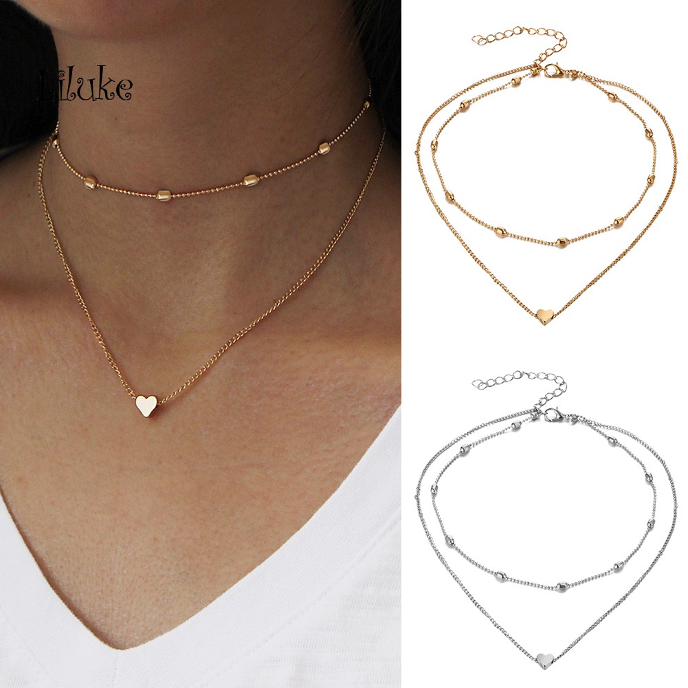 Vòng Cổ Choker Nhiều Lớp Thời Trang Xinh Xắn Cho Nữ