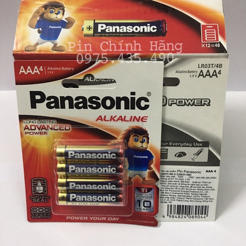 Pin AA / AAA Panasonic Alkaline Chính Hãng Vỉ 2 Viên, Vỉ 4 Viên