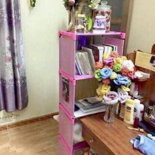 Kệ sách lắp ghép 4 tầng.