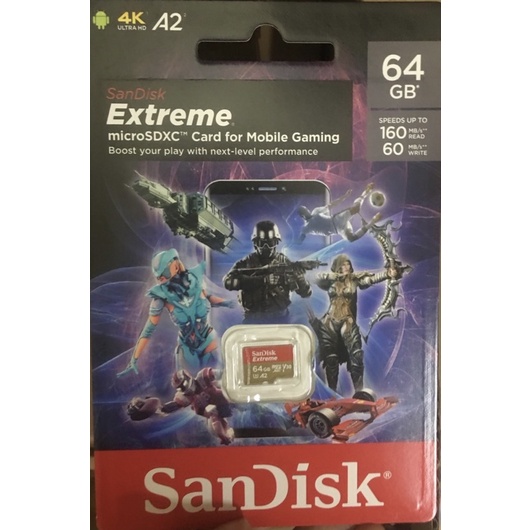 Thẻ Nhớ Sandisk Micro Extreme V30 A2 160MB/s 64/128GB - Chính hãng nội địa