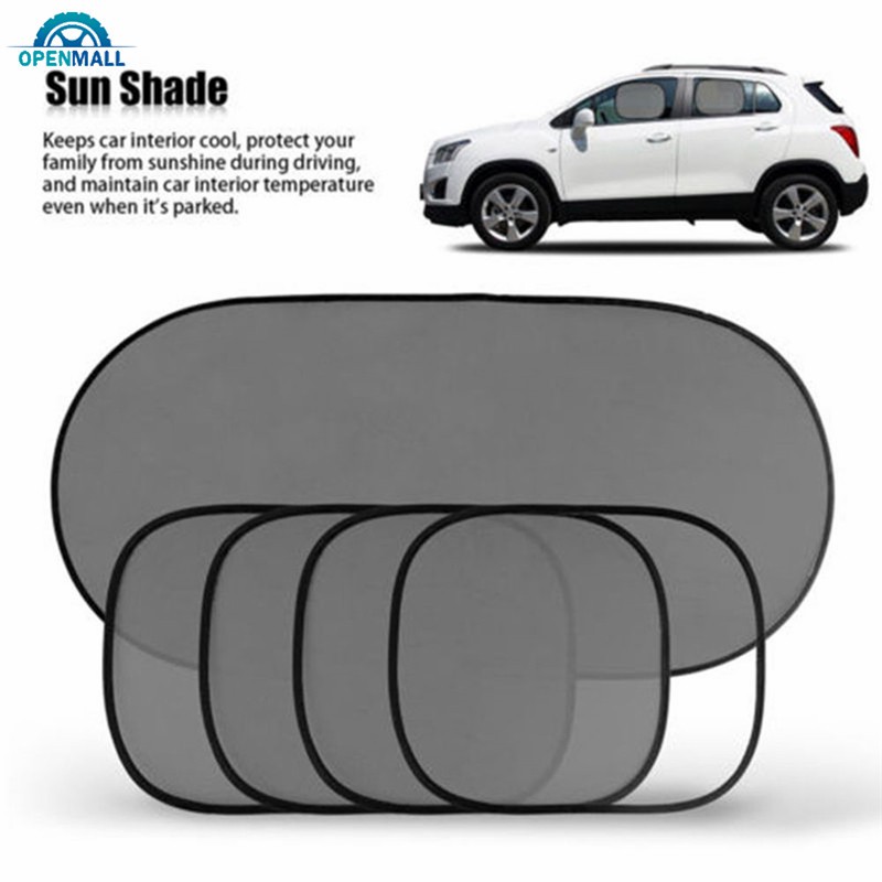 OM 5pcs/set Car Side Rear Window Windshield Mesh Sunshade Visor Cover Shield