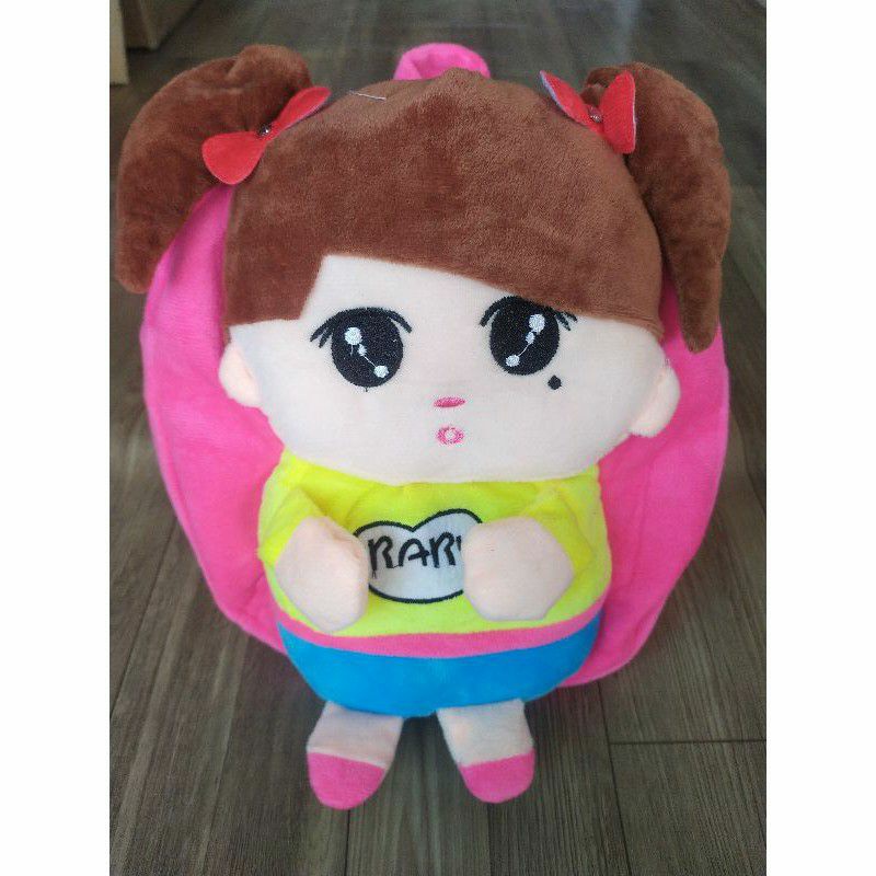 Balo 3d thú bông mini ,balo chất nhung mịn cho bé gái dễ thương đi học mẫu giáo _balo cho bé