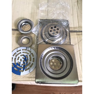 Hố ga phi 90 size15*15 phi 90- phễu thoát sàn inox - Lọc rác chống mùi hôi