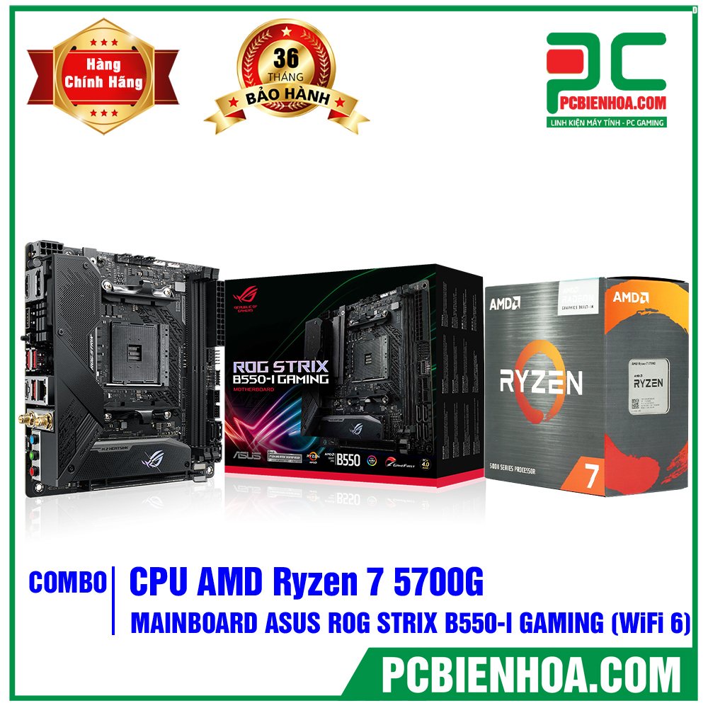 Combo linh kiện AMD B550-I + 5600G +5600X+ 5700G- hàng chính hãng 36T