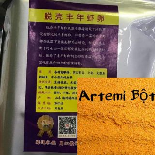 Cám cá , thức ăn cho cá guppy , betta atermia bột , atermia tách vỏ không cần ấp