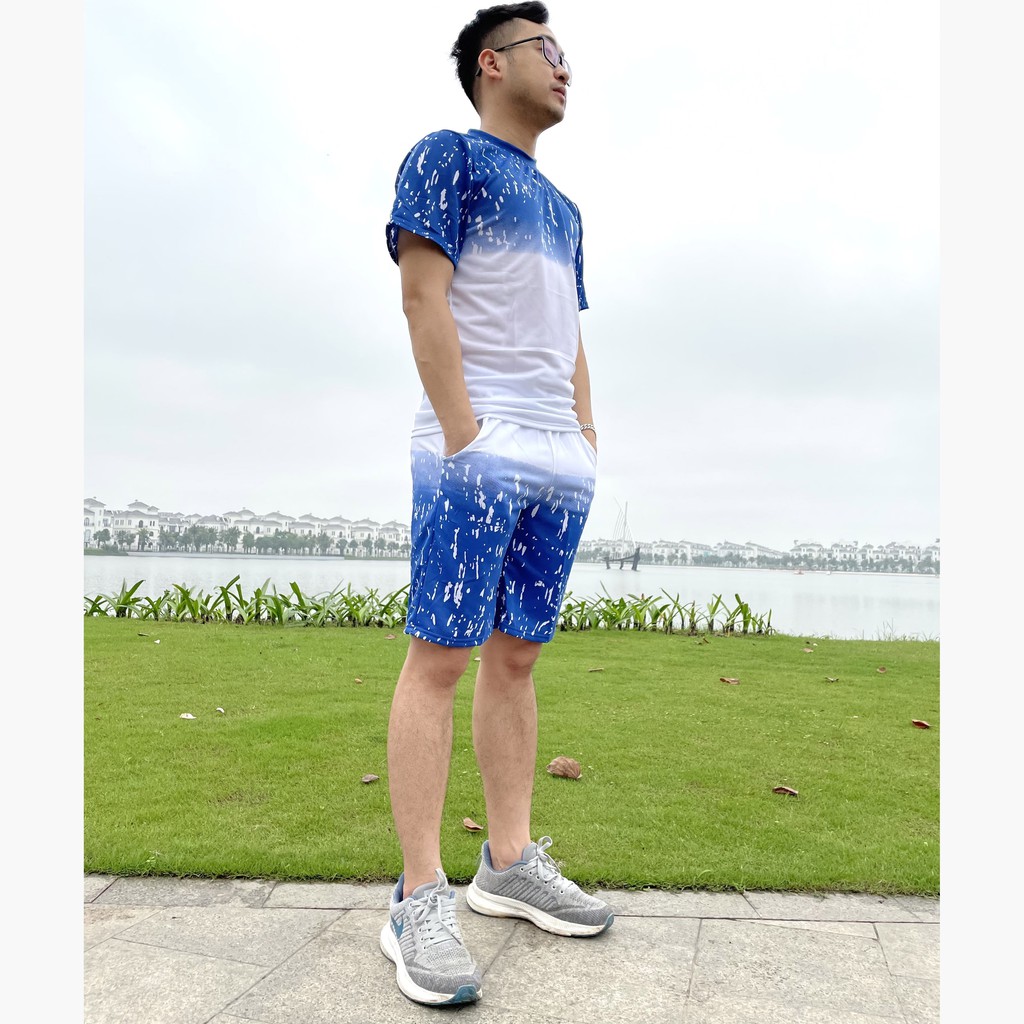 [BỘ NAM HÈ FORM DÁNG ĐẸP] vải co giãn thoáng mát bộ đồ quần áo nam hè cao cấp dáng thể thao tập gym hot trend mới nhất 2 | BigBuy360 - bigbuy360.vn