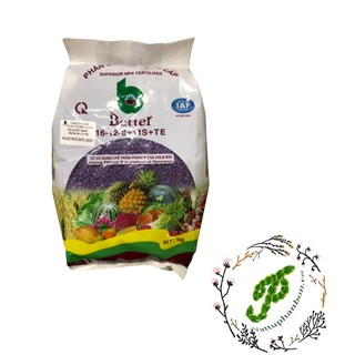 Phân bón npk cao cấp better tím 16-12-8-11s + te - #123a# 1kg