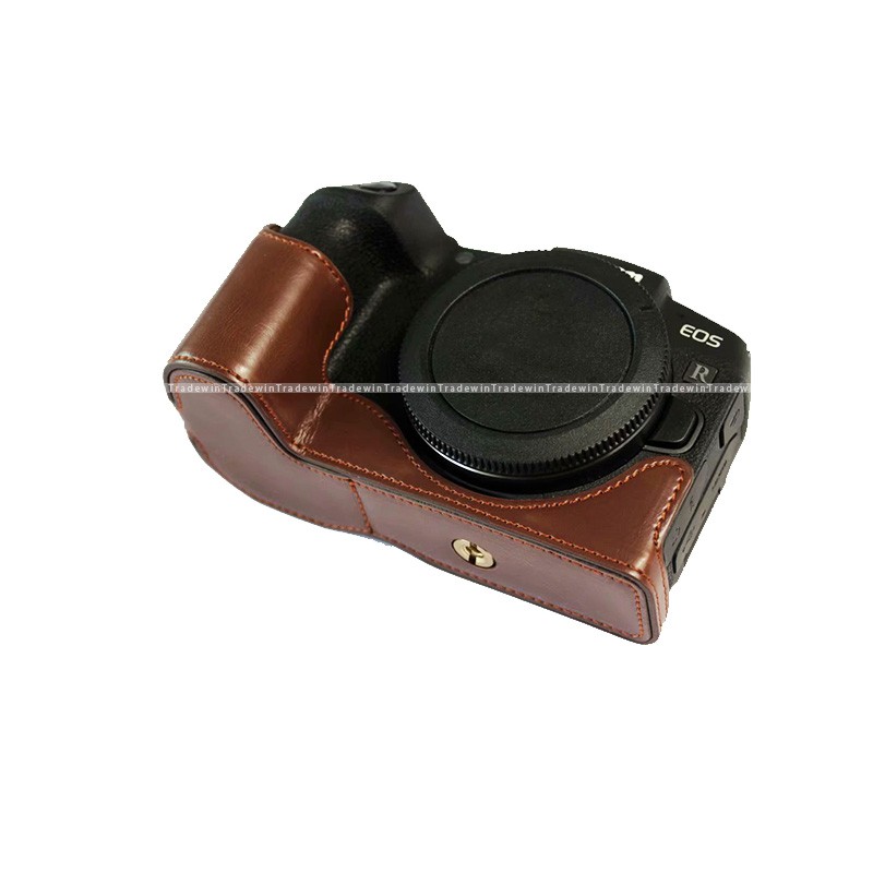 Túi da PU bọc nửa thân máy ảnh Canon EOS RP EOS srp kèm dây đeo