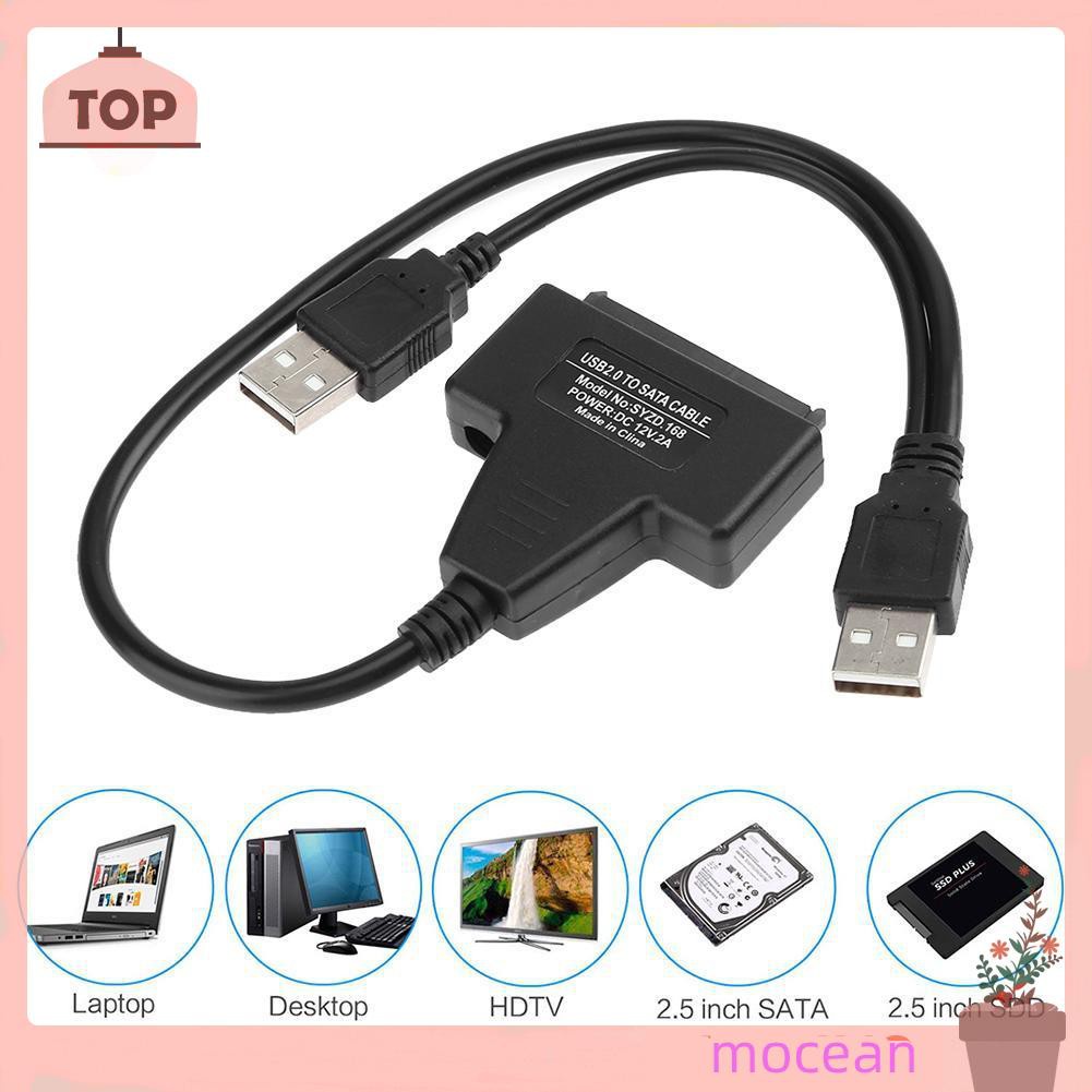 Cáp Chuyển Đổi Usb 2.0 Sang Sata Cho Ổ Cứng 2.5 / 3.5 Inch