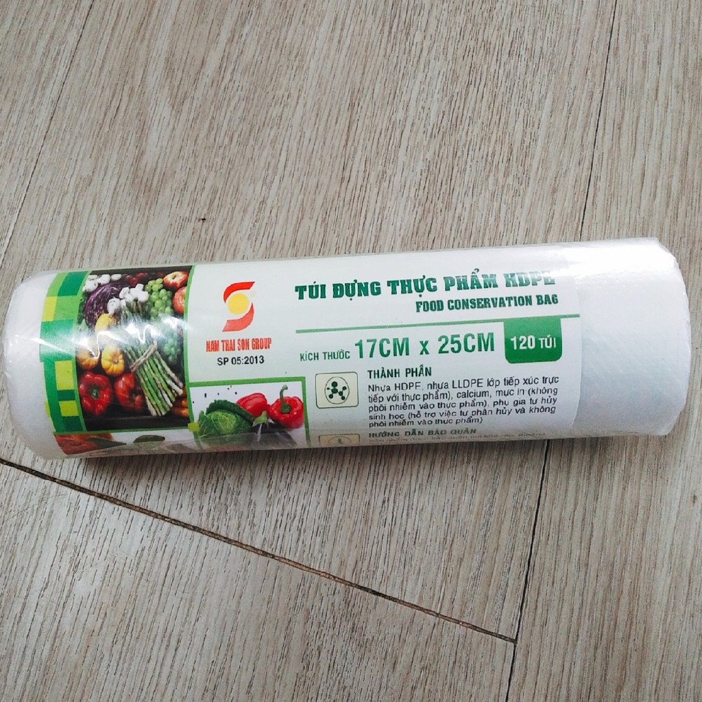 Combo 2 Cuộn Túi Đựng Thực Phẩm Tự Hủy Sinh Học 17*25