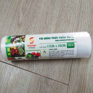 Combo 2 Cuộn Túi Đựng Thực Phẩm Tự Hủy Sinh Học 17*25