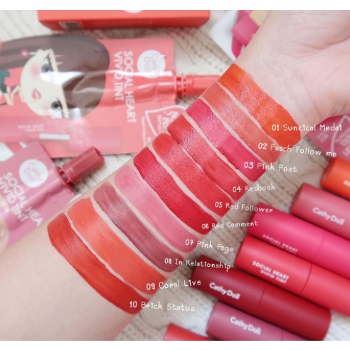 🔥 SALE 🔥Cathy Doll Lip Tint 🍑🍑 Son Cathy Doll Hàng Thái lan chính hãng