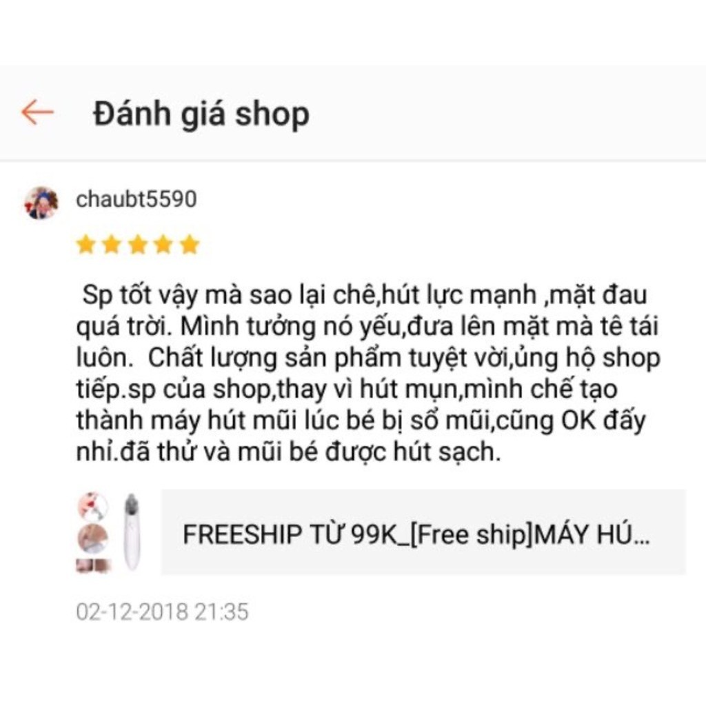 Máy Hút Mụn Cầm Tay 5 Lực Cao Cấp Black Head Detector Dùng Pin Tiểu Siêu Tiện Dụng,