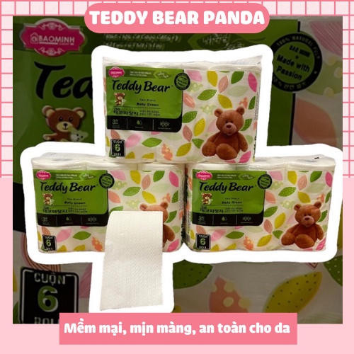 Giấy vệ sinh TeddyBear 6 cuộn to mềm mịn