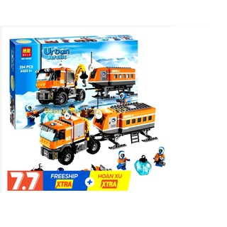 Bộ đồ chơi lego City Urban 10440- Thám hiểm cực bắc 394 khối-Legoxanh