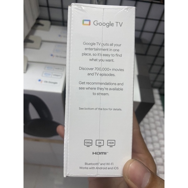 Google Chromecast with Google TV, chất lượng 4K HDR, ra lệnh Tiếng Việt
