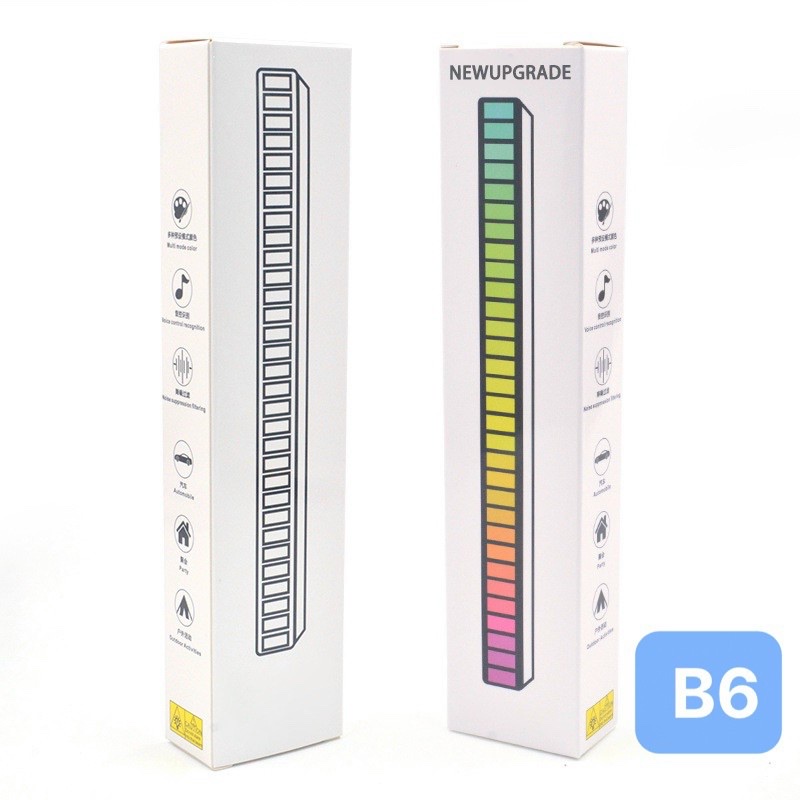 PVN34971 Thanh đèn Led tiktok RGB nháy theo nhạc, chỉnh màu qua điện thoại, có tích hợp pin và chân đế T2