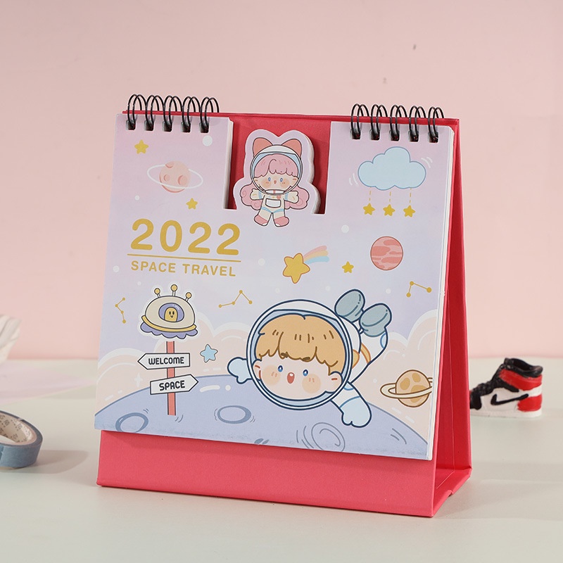 Lịch đề bàn năm 2022 nhân vật hoạt hình cute dễ thương (loại to)