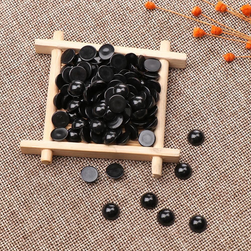 Bộ 100 Mắt Gấu Bông 3-12mm Màu Đen Làm Đồ Thủ Công DIY