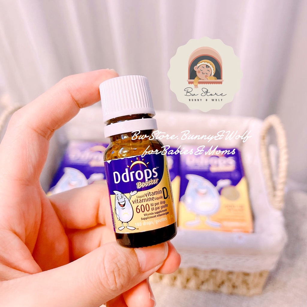 Vitamin D3 Ddrops Booster 600IU hỗ trợ phát triển chiều cao cho trẻ từ 1y