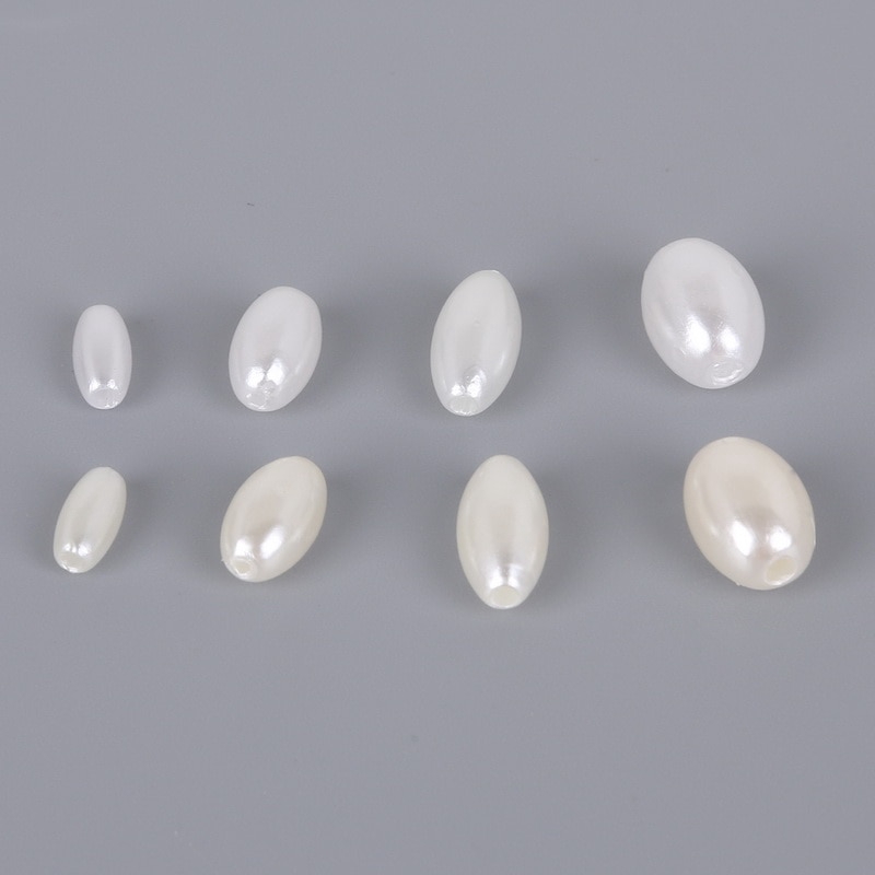 Chuỗi hạt ngọc trai bằng nhựa abs màu trắng ngà chuyên dùng làm trang sức