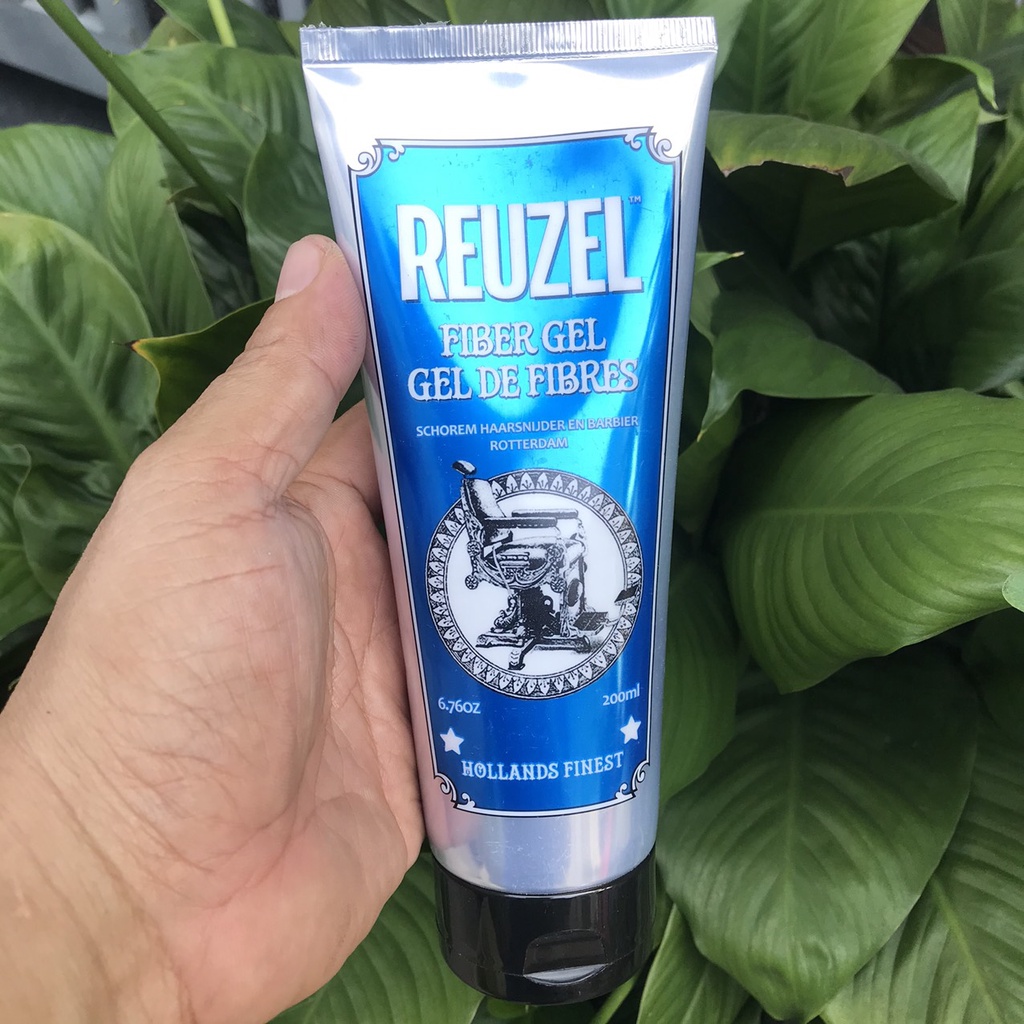 Gel tạo kiểu mềm độ bóng mờ Reuzel Mens Hair Care Fiber Gel 200ml*NEW*