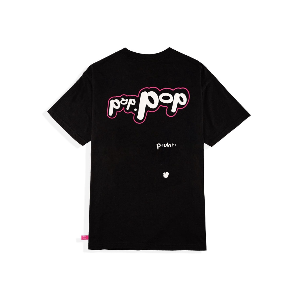 Áo Thun POPPOP BUBLLE LOGO TSHIRT BLACK/WHITE
