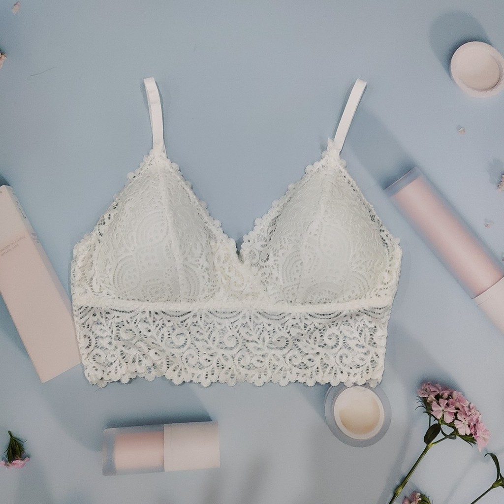 Bra 2 Dây Dáng Lửng Phối Ren Đệm Mỏng Lưng Trần Gợi Cảm Thanh Thoát (HY850) | BigBuy360 - bigbuy360.vn
