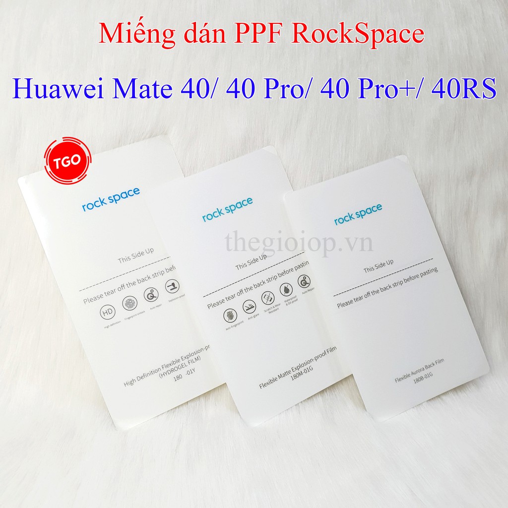 Miếng dán PPF cao cấp Huawei Mate 40 / Mate 40 Pro / Mate 40 Pro Plus / Mate 40 RS Rockspace màn hình, mặt lưng
