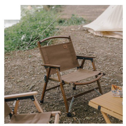 Ghế gỗ gấp gọn chính hãng Glamping NatureHike NH20JJ007 dành cho đi cắm trại camping dễ dàng xếp gọn cho vào ô tô