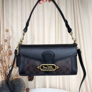 💚COACH JADE DA THẬT MÀU ĐEN TRẮNG SIZE 25💚