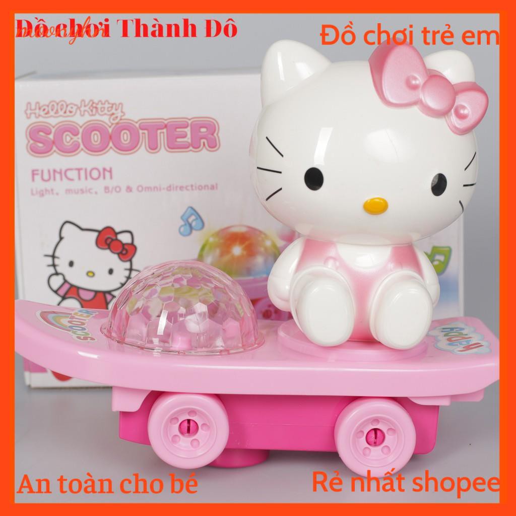 Đồ chơi trẻ em xe trượt Hello Kitty chạy xoay vòng Thành Đô cho bé - W082656