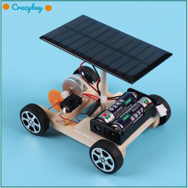 Cr Bộ Đồ Chơi Lắp Ráp Robot Xe Hơi Sử Dụng Năng Lượng Mặt Trời Diy