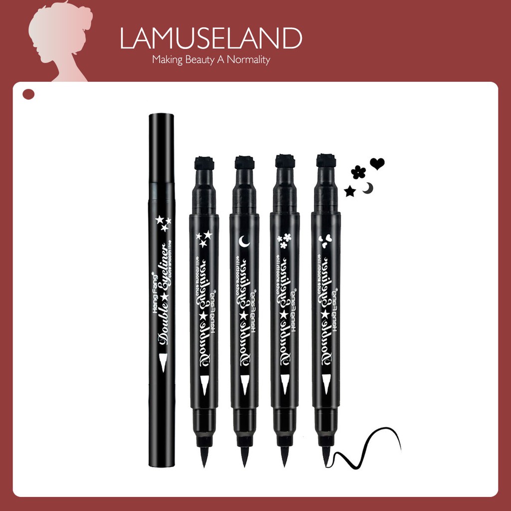 Bút Kẻ Mắt HengFang 52244 2 Đầu Lâu Trôi 4 Kiểu Lựa Chọn Chuyên Dụng Cho Nữ 11g