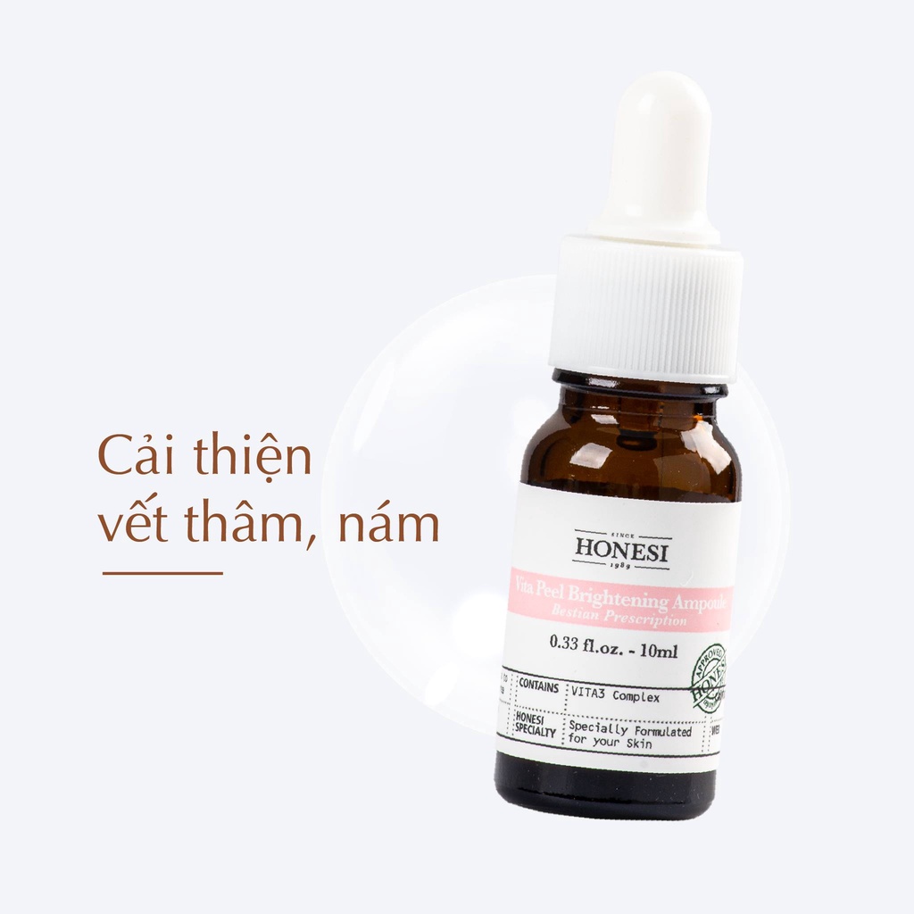 Tinh chất Honesi Vita Peel Brightening Ampoule dưỡng sáng da giảm thâm nám - Hàn Quốc