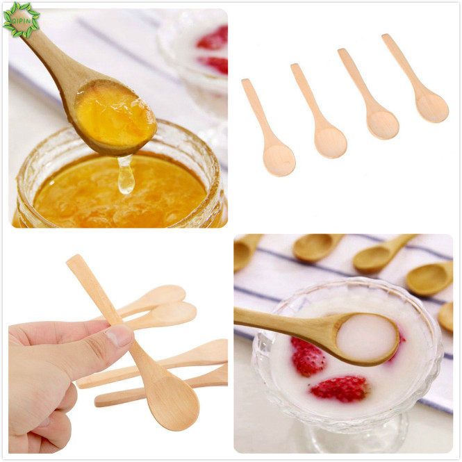 Set 5 muỗng gỗ mini dùng pha chế mặt nạ / mật ong cao cấp