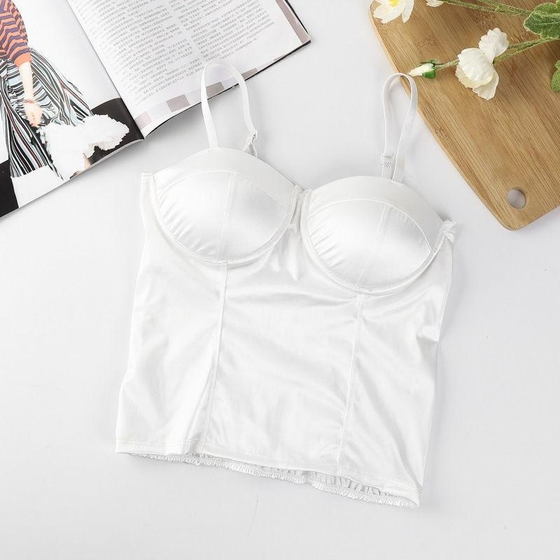 Áo Lót Nữ Phi Bóng, Áo Bra Su Satin Nhúng Sau Lưng 2 Dây - 0881