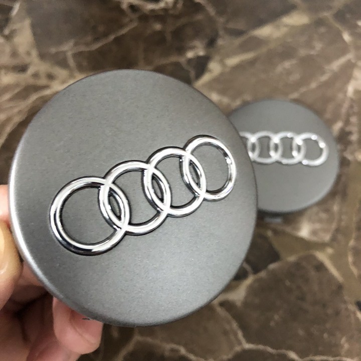 Biểu tượng logo Audi chụp mâm, vành, bánh xe ô tô 60mm - Mã sản phẩm AUD60