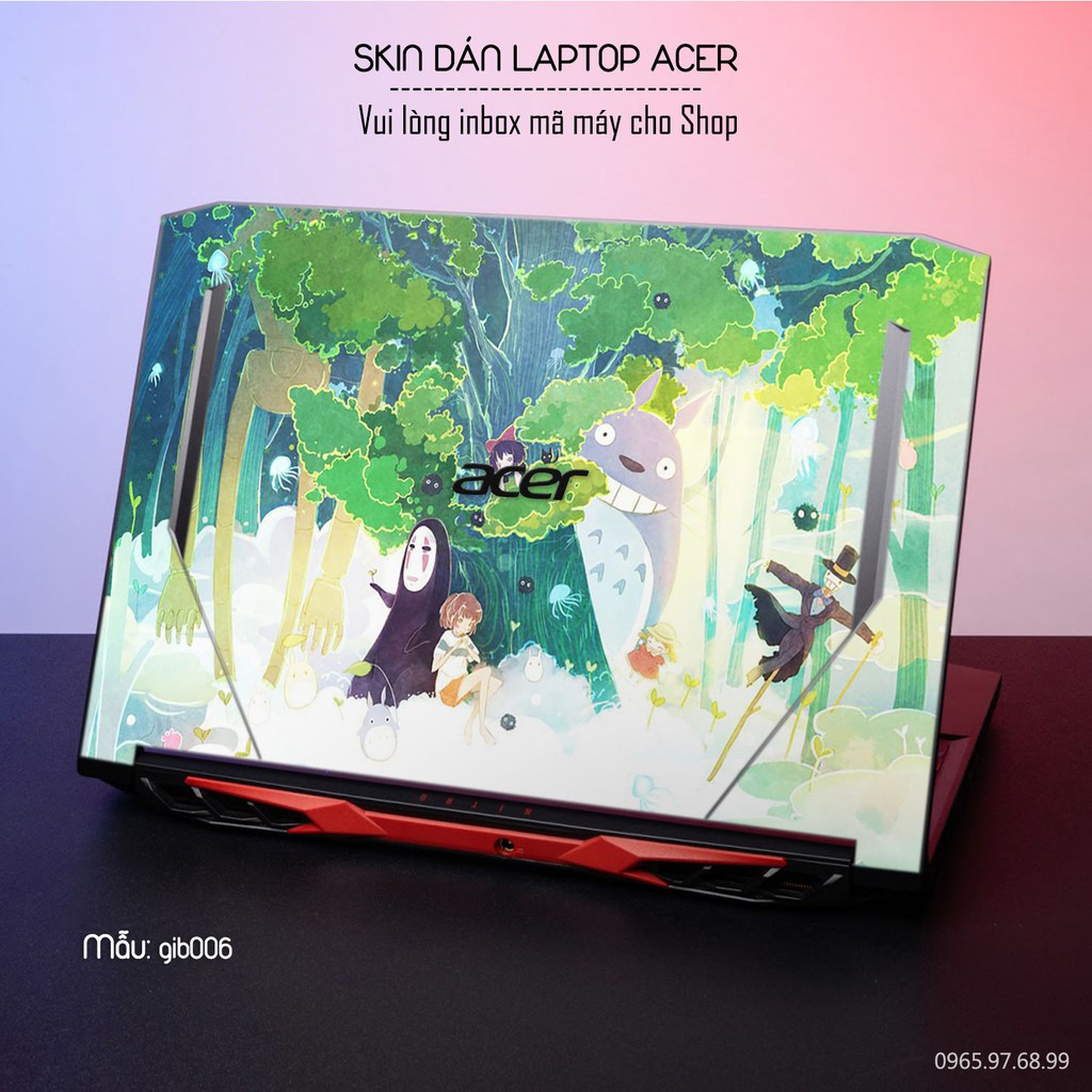 Dán decal cho các dòng Laptop Acer in hình dêc thương cực đẹp theo yêu cầu