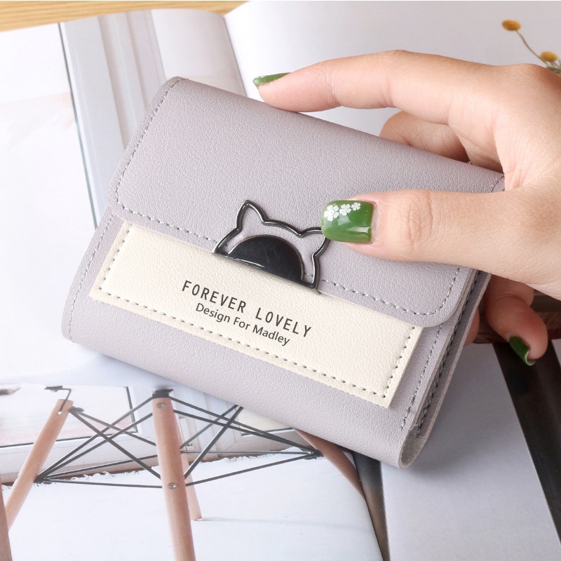 Ví nữ mini cầm tay ngắn nữ tính dễ thương Hàn Quốc Forever Lovely VNFN07 - Viling Store